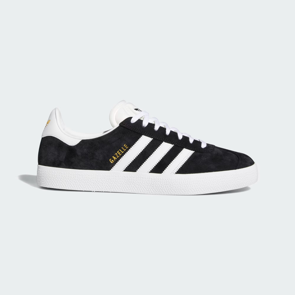 Adidas Men's Gazelle ADV Size 11.5 Sneakers - Black White Gold Shoes Originals